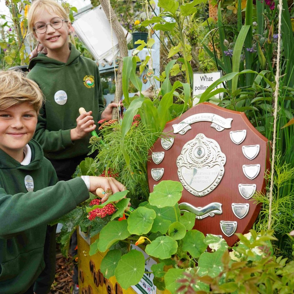 Celebrations for our School Veg Box winners 2024